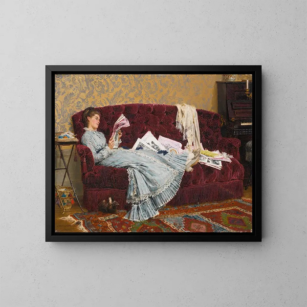 Zondagmiddag - Marie-François Firmin-Girard — ingelijst kunstwerk aan de muur