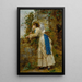 Elegante schilderij met parasol - Marie-François Firmin-Girard — ingelijst kunstwerk aan de muur