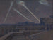 op de terrassen van het Palais Bourbon, nacht van 29 januari 1916, zeppelins - Marie-Joseph Léon Clavel Iwill — weergave van het kunstwerk
