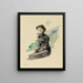 Woman sitting - Marie Bracquemond — framed artwork on a wall