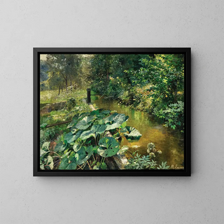 Huflattich - Marie Egner — ingelijst kunstwerk aan de muur