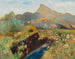 Einde van de zomer op de veenmoerassig van Salzburg nabij de Untersberg - Marie Egner — weergave van het kunstwerk