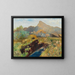 Einde van de zomer op de veenmoerassig van Salzburg nabij de Untersberg - Marie Egner — ingelijst kunstwerk aan de muur