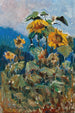 Studie van zonnebloemen - Marie Egner — weergave van het kunstwerk