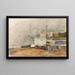 Ventnor op het eiland Wight in de mist - Marie Egner — ingelijst kunstwerk aan de muur