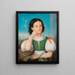 Portret van een meisje - Marie Ellenrieder — ingelijst kunstwerk aan de muur