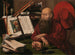van Sint Hieronymus in zijn studeerkamer - Marinus van Reymerswaele — weergave van het kunstwerk