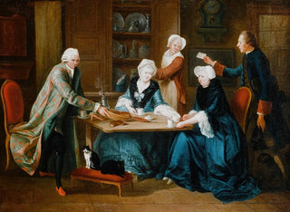 MariusPierre Lemazurier - Runion de la famille Barr dans son intrieur.webp