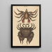 Le Crabe Rocheux Motté Rouge Cancer grapsus - Mark Catesby — ingelijst kunstwerk aan de muur