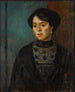 Portret van de kunstenaar Zuster Sophie - Mark Gertler — weergave van het kunstwerk
