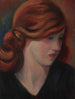 Portret van Jean Kemp - Mark Gertler — weergave van het kunstwerk