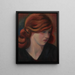 Portret van Jean Kemp - Mark Gertler — ingelijst kunstwerk aan de muur