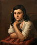 Portret van May Berlinsky - Mark Gertler — weergave van het kunstwerk