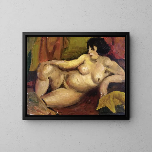 Nu liggend - Mark Gertler — ingelijst kunstwerk aan de muur
