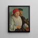 De vrouw met appel en haar man - Mark Gertler — ingelijst kunstwerk aan de muur