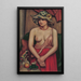 Le chapeau de paille - Mark Gertler — ingelijst kunstwerk aan de muur