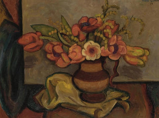Mark Gertler - Tulips and mimosa.webp