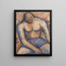 Zittende Bokser - Mark Gertler — ingelijst kunstwerk aan de muur