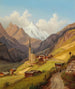 Heiligenblut met uitzicht op de Grossglockner - Markus Pernhart — weergave van het kunstwerk