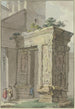 L'Arco degli Argentarii near San Giorgio in Velabro in Rome - Marquard Wocher — weergave van het kunstwerk