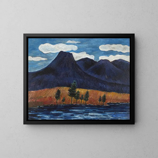 Landschap blauw - Marsden Hartley — ingelijst kunstwerk aan de muur