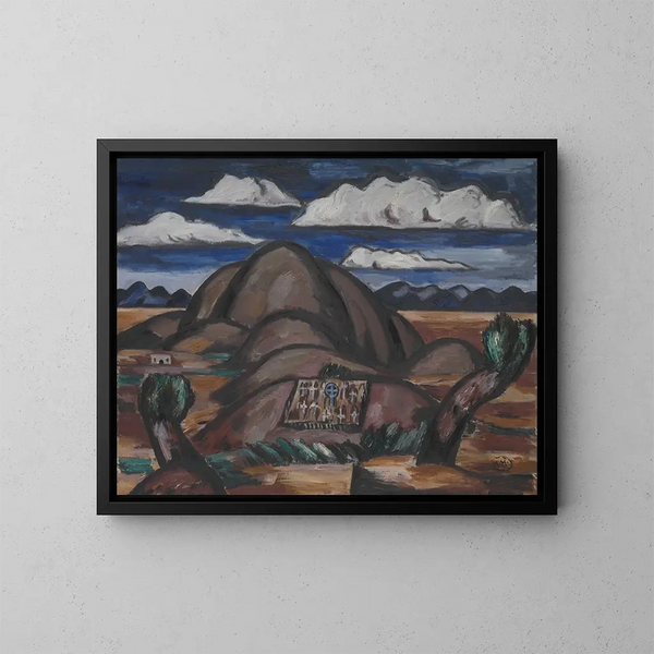 Begraafplaats van New Mexico - Marsden Hartley — ingelijst kunstwerk aan de muur