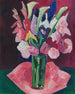 Bloemen in een vaas - Marsden Hartley — weergave van het kunstwerk