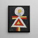 geometrische figuur - Marsden Hartley — ingelijst kunstwerk aan de muur