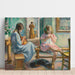 Reproductie van het schilderij Marthe en Nono Cousant in een Interieur - Henri Lebasque