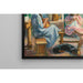 Reproductie van het schilderij Marthe en Nono Cousant in een Interieur - Henri Lebasque