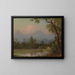 Zuid-Amerikaanse scène met een hut - Martin Johnson Heade — ingelijst kunstwerk aan de muur