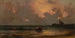 Zonsondergang bij Point Judith Light - Martin Johnson Heade — weergave van het kunstwerk