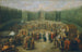 De eerste steenlegging van de tempel van Concorde in Laxenbourg - Martin Knoller — weergave van het kunstwerk