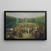 De eerste steenlegging van de tempel van Concorde in Laxenbourg - Martin Knoller — ingelijst kunstwerk aan de muur