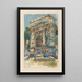 L'arc de Titus Rome - Martin Monnickendam — ingelijst kunstwerk aan de muur