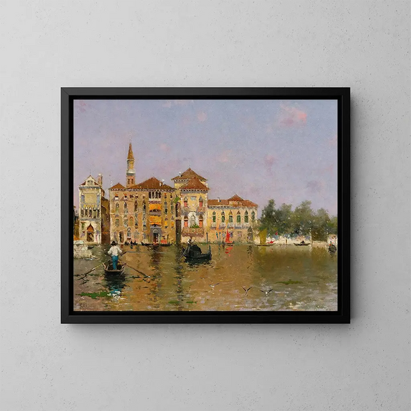Venetië - Martín Rico y Ortega — ingelijst kunstwerk aan de muur