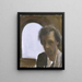 Zelfportret - Martin Berg — ingelijst kunstwerk aan de muur