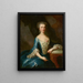 Madame N. Ruard draagt de cappellari - Martin van Meytens — ingelijst kunstwerk aan de muur