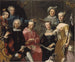 Ulrika Lovisa Tessin, Carl Gustaf Tessin, Erik Sparre, Johan Gabriel Sack, Nils Bielke, Eva Bielke en Hedvig Elisabet Sack - Martin van Meytens — weergave van het kunstwerk