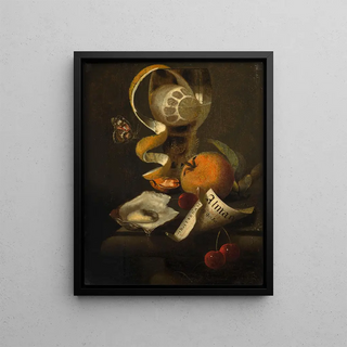 Martinus Nellius - Rmer lemon and almanac on an entablature.webp
