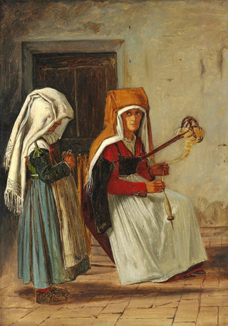 Martinus Rrbye - Huslig scene i Cervara.webp