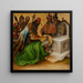 Martyrdom of Saint Matthias - Stefan Lochner — framed artwork on a wall