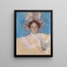 Adaline Havemeyer met een witte hoed - Mary Cassatt — ingelijst kunstwerk aan de muur