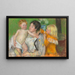 Na het bad - Mary Cassatt — ingelijst kunstwerk aan de muur