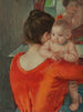 van een baby Charles die over de schouder van haar moeder kijkt - Mary Cassatt — weergave van het kunstwerk