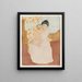 Caresse maternelle - Mary Cassatt — ingelijst kunstwerk aan de muur
