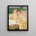 Moeder en kind. Baby staat op van zijn dutje. - Mary Cassatt — ingelijst kunstwerk aan de muur