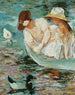 Zomer - Mary Cassatt — weergave van het kunstwerk