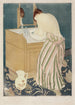 Vrouw die zwemt - Mary Cassatt — weergave van het kunstwerk