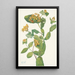 Fleur de Chèvrefeuille de Douglas Lonicera glaucescens - Mary Vaux Walcott — ingelijst kunstwerk aan de muur